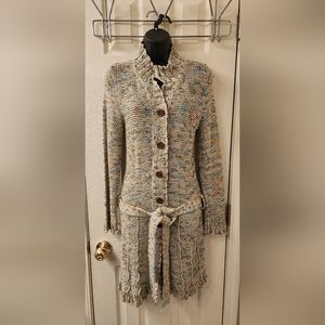 BCBG Multicolor Belted Duster